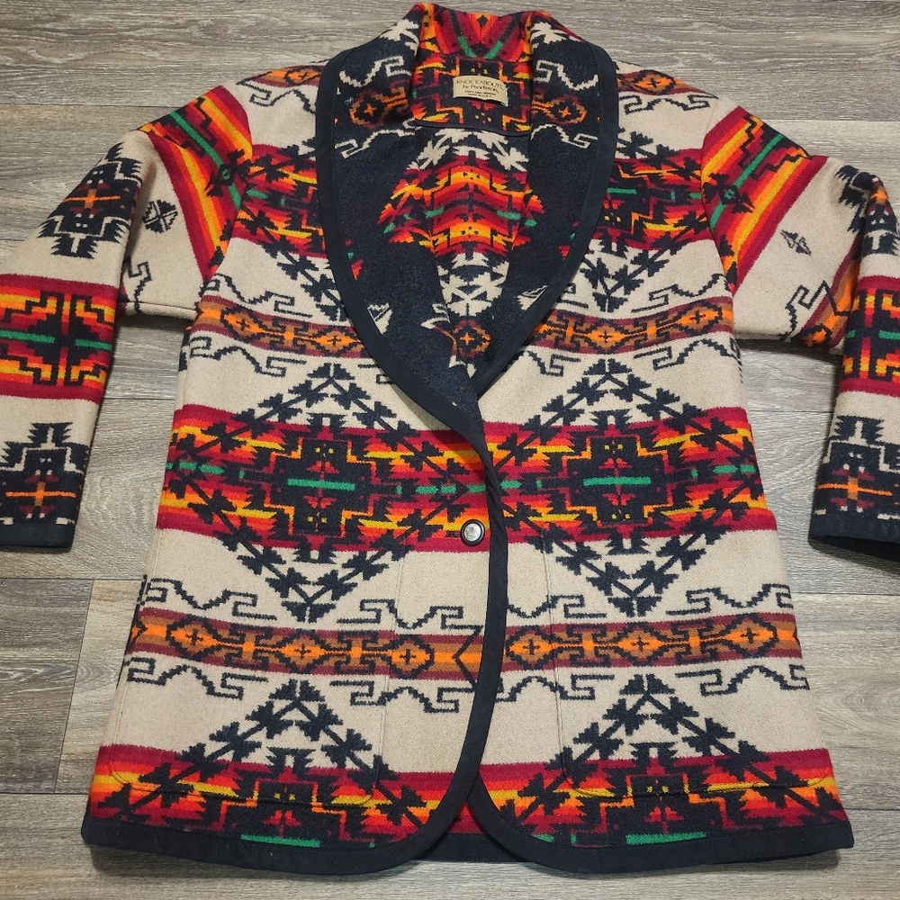 Vintage Knockabouts By Pendleton Wool Blazer Southwestern Women's M Made in USA